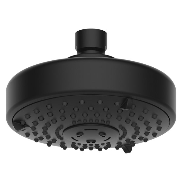 Nikles SHOWER HEAD XL TECHNO 120 3S MASSAGE 2.5GPM MATTE BLACK